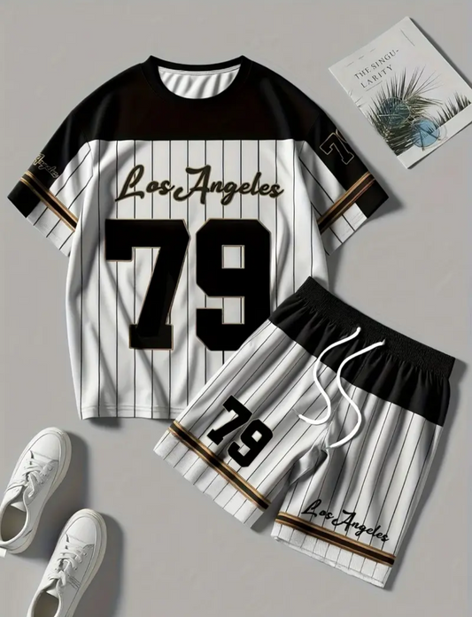 Set tshirt+short pants LosAngeles 79